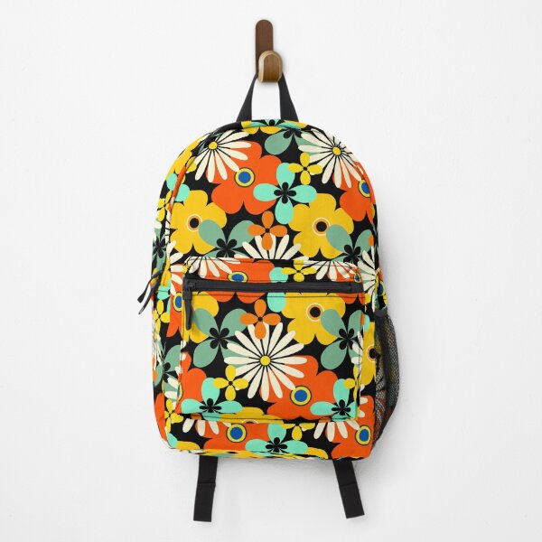 Item preview, Retro 1960's Yellow, Red, Sea Foam Floral Pattern designed and sold by DEC02.