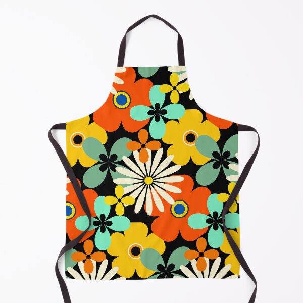 Item preview, Retro 1960's Yellow, Red, Sea Foam Floral Pattern designed and sold by DEC02.