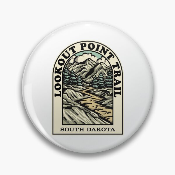 Item preview, Lookout Point Trail South Dakota hiking backpacking trail designed and sold by HalpinDesign.