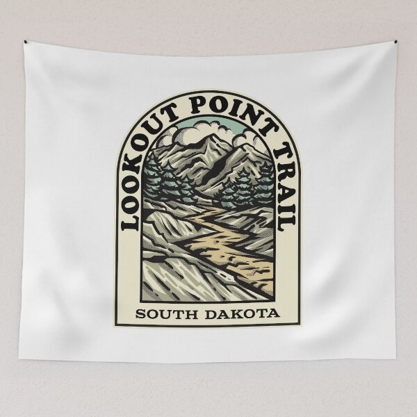 Item preview, Lookout Point Trail South Dakota hiking backpacking trail designed and sold by HalpinDesign.