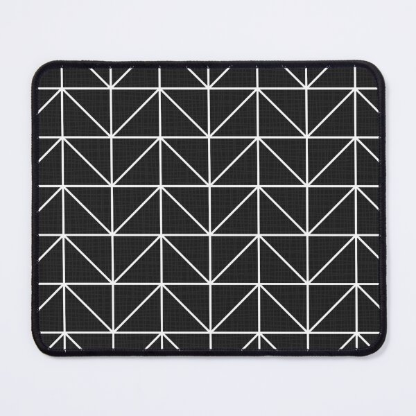 Item preview, Geometric Abstract Black Triangles Pattern designed and sold by Koi-Art.