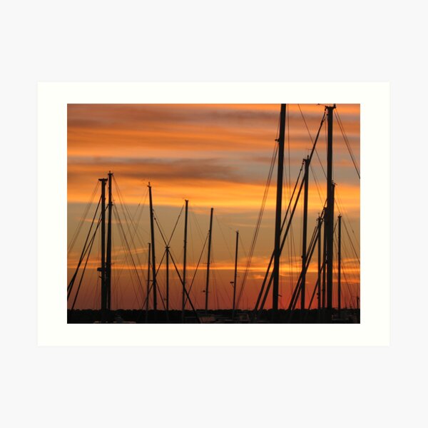 Marina Masts Art Print