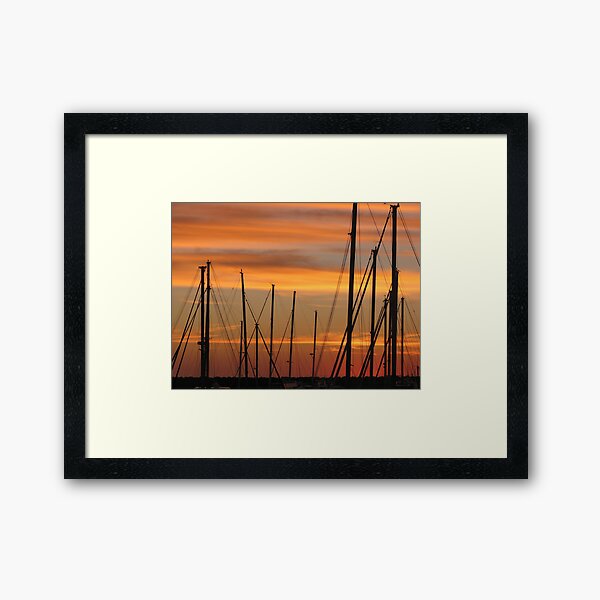 Marina Masts Framed Art Print