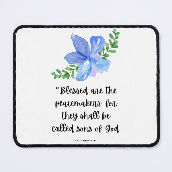 Item preview, Christian Merch -“Blessed are the peacemakers, for they shall be called sons of God.  -  Matthew 5:9  designed and sold by SwordScripts.