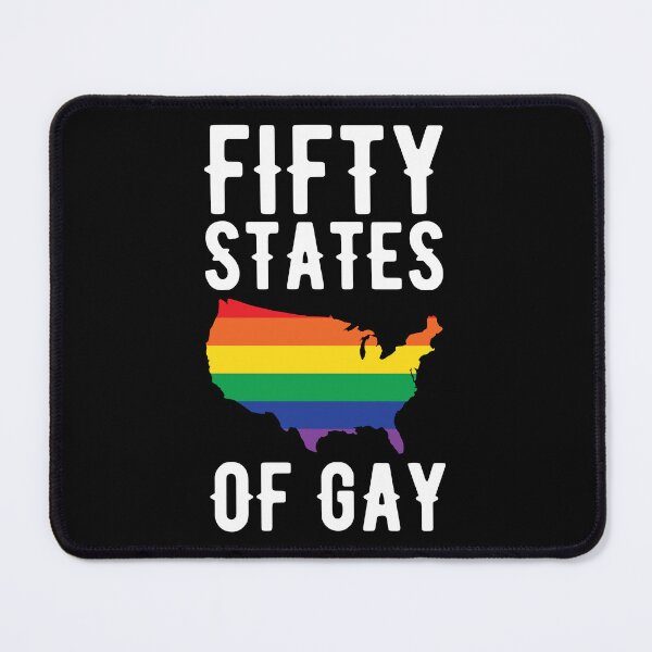 Item preview, LGBT 50 States Gay Lesbian Rainbow Pride Holiday Gift designed and sold by haselshirt.