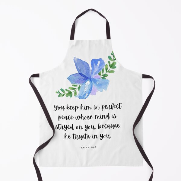 Aperçu de l'œuvre Christian Merch - Vous le gardez en parfaite paix dont l'esprit est resté sur vous parce qu'il a confiance en vous. - Esaïe 26:3 créée et vendue par SwordScripts.