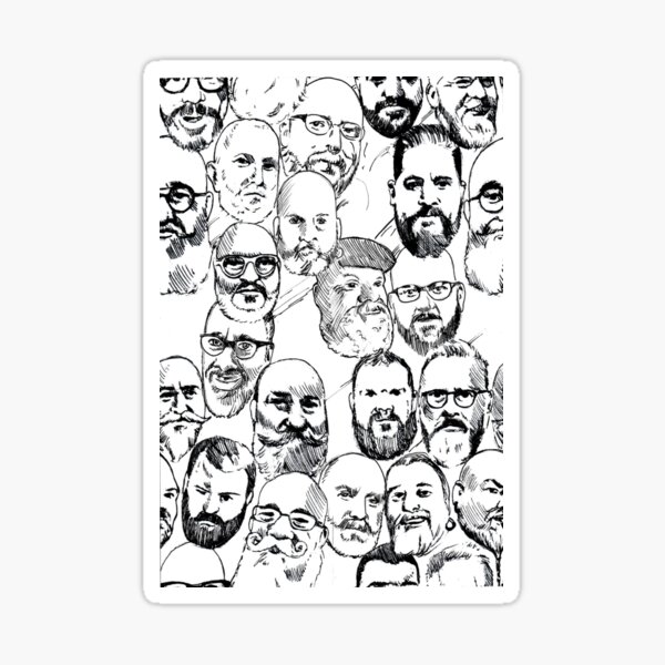 Beards Sticker