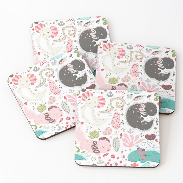 Item preview, Cute Axolotl Pattern designed and sold by wildlifezen.