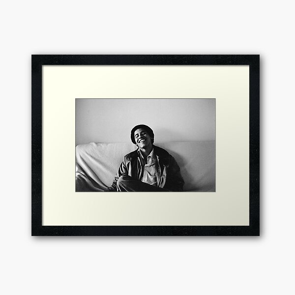 Young Obama Framed Art Print