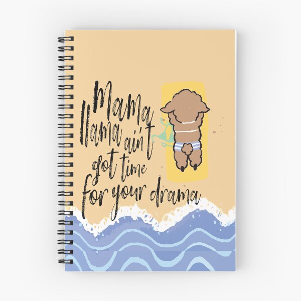 Item preview, mama llama aint got time for your drama, beach llama designed and sold by TATSANDARTS.