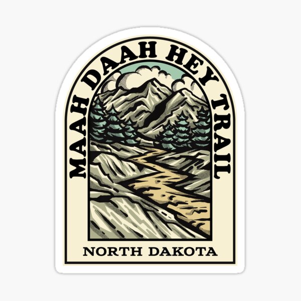 Item preview, Maah Daah Hey Trail North Dakota hiking backpacking trail designed and sold by HalpinDesign.