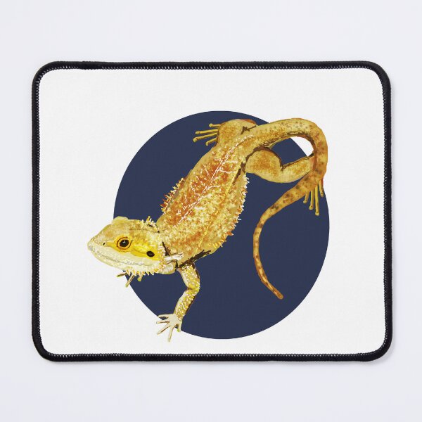 Item preview, Bearded Dragon Lizard on Blue designed and sold by VerdeDoodleDuck.