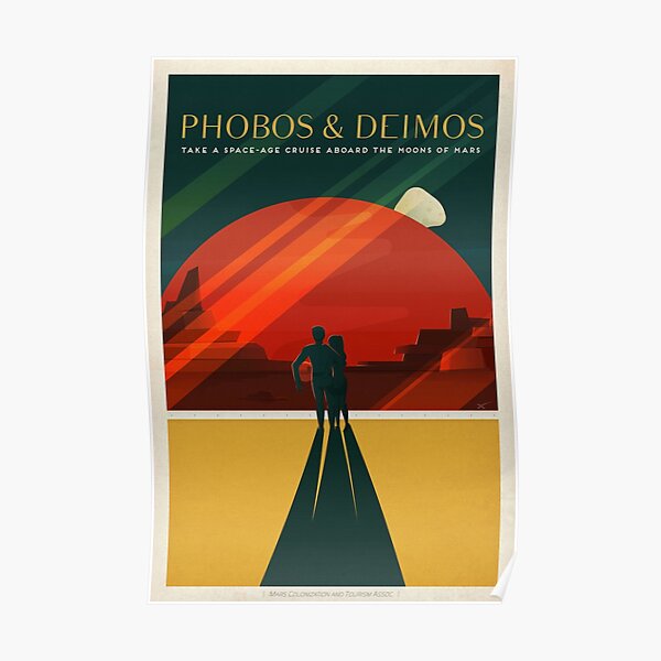 SpaceX Mars Colonization and Tourism Association: Phobos & Deimos (8K resolution) Poster
