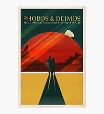 SpaceX Mars Colonization and Tourism Association: Phobos & Deimos Photographic Print
