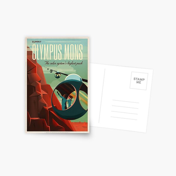 Item preview, SpaceX Mars Colonization and Tourism Association: Olympus Mons (8K resolution) designed and sold by bobbooo.