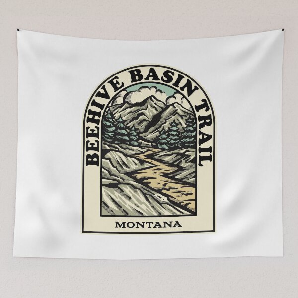 Item preview, Beehive Basin Trail Montana hiking backpacking trail designed and sold by HalpinDesign.