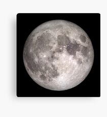 The Full Moon - HD Photo Of the Moon - Canvas Print