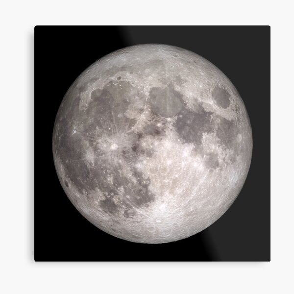 The Full Moon - HD Photo Of the Moon - Metal Print