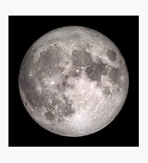 The Full Moon - HD Photo Of the Moon - Photographic Print