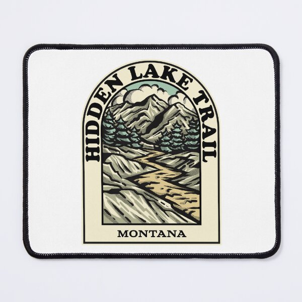 Item preview, Hidden Lake Trail Montana hiking backpacking trail designed and sold by HalpinDesign.