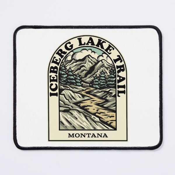 Item preview, Iceberg Lake Trail Montana hiking backpacking trail designed and sold by HalpinDesign.