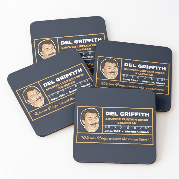 Item preview, Del Griffith Shower Curtain Rings Salesman designed and sold by Alema Art.