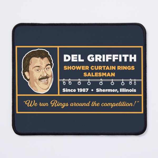Item preview, Del Griffith Shower Curtain Rings Salesman designed and sold by Alema Art.