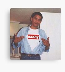 Young Obama Canvas Print