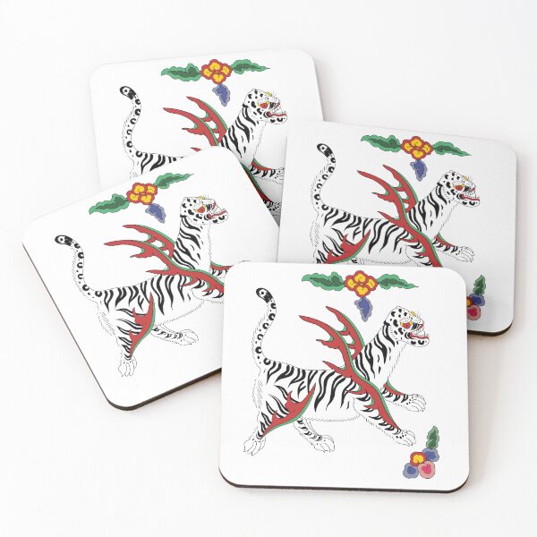 Item preview, Korean Folk Art White Tiger Minhwa  designed and sold by allpalgo.