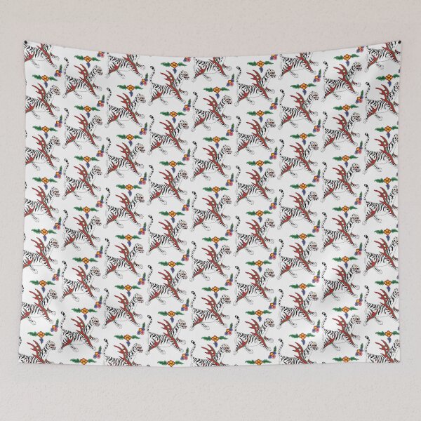 Item preview, Korean Folk Art White Tiger Minhwa  designed and sold by allpalgo.