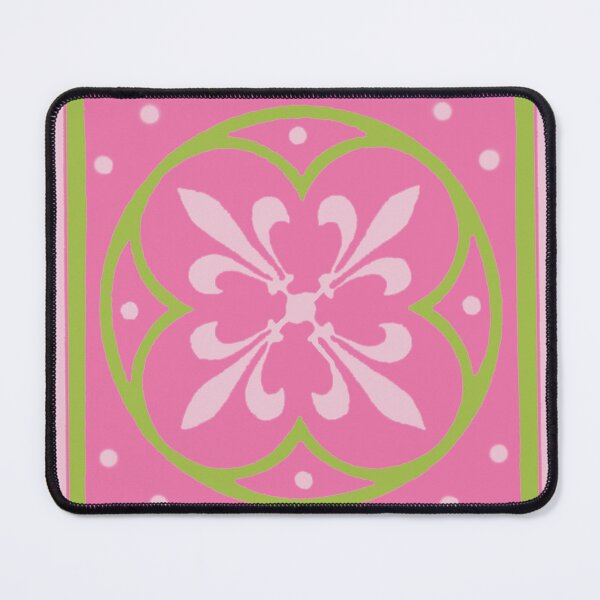 Item preview, Spring Green and Pink Fleur de Lis designed and sold by Greenbaby.