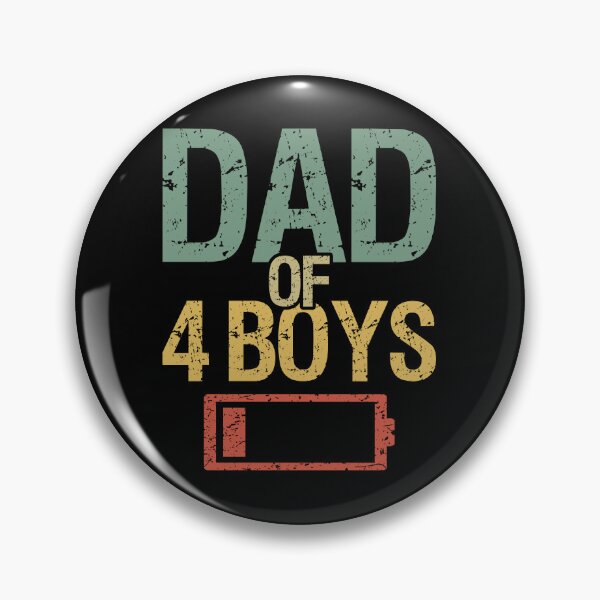 Item preview, Tired Dad Of 4 Boys I designed and sold by Lemon Pepper.