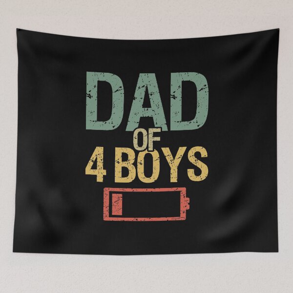 Item preview, Tired Dad Of 4 Boys I designed and sold by Lemon Pepper.