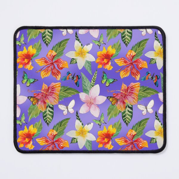 Item preview, Hawaiian Floral Pattern Purple Background designed and sold by Greenbaby.