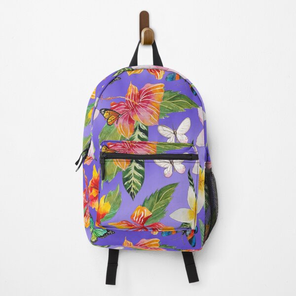 Item preview, Hawaiian Floral Pattern Purple Background designed and sold by Greenbaby.