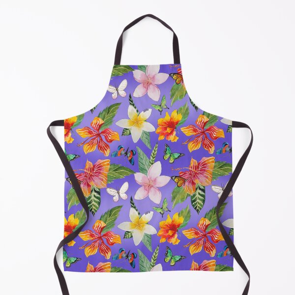 Item preview, Hawaiian Floral Pattern Purple Background designed and sold by Greenbaby.