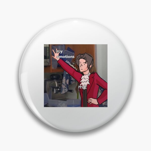 Item preview, Miles Edgeworth doesn't know how to handle his emotions but it's a meme designed and sold by lifeonmvrs.