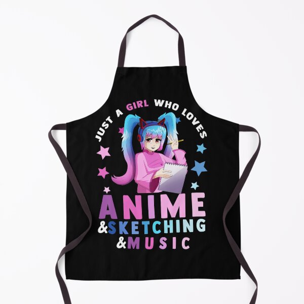 Item preview, Just A Girl Who Loves Anime and Sketching and Music designed and sold by Kamnna.