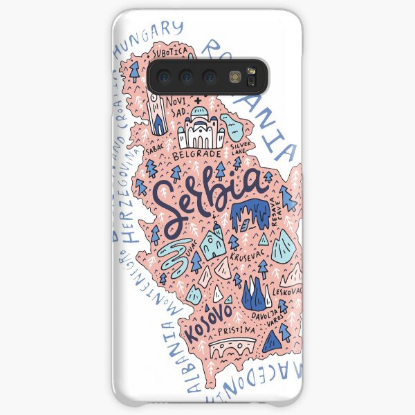 Map of Serbia Samsung Galaxy Snap Case