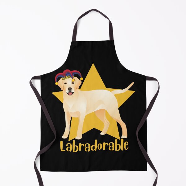 Item preview, Funny "Labradorable" Yellow Labrador Retriever in Jester Hat designed and sold by Write-to-Rebel.