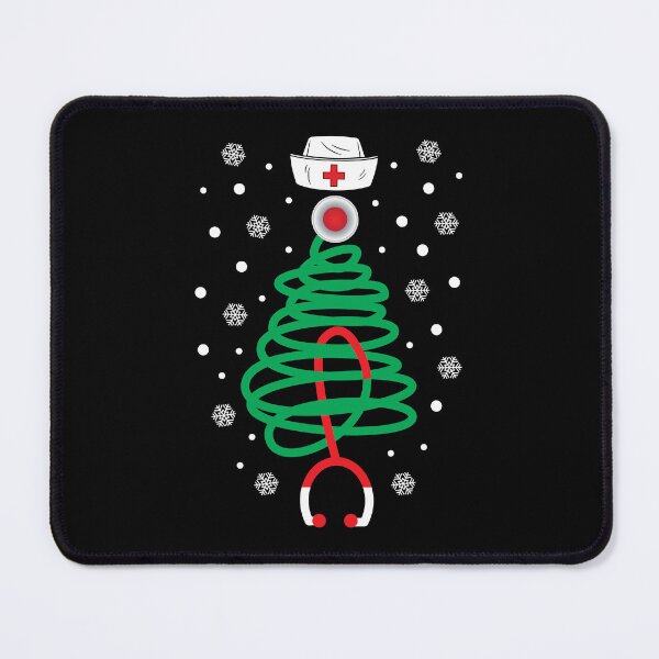 Item preview, Christmas Tree Xmas Nurse Stethoscope Snow Holiday Gift designed and sold by haselshirt.