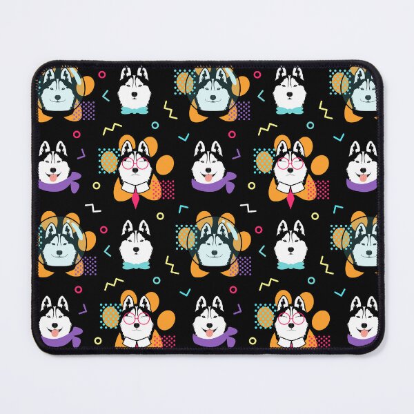 Item preview, Siberian Husky in Memphis Style designed and sold by Lulupainting.