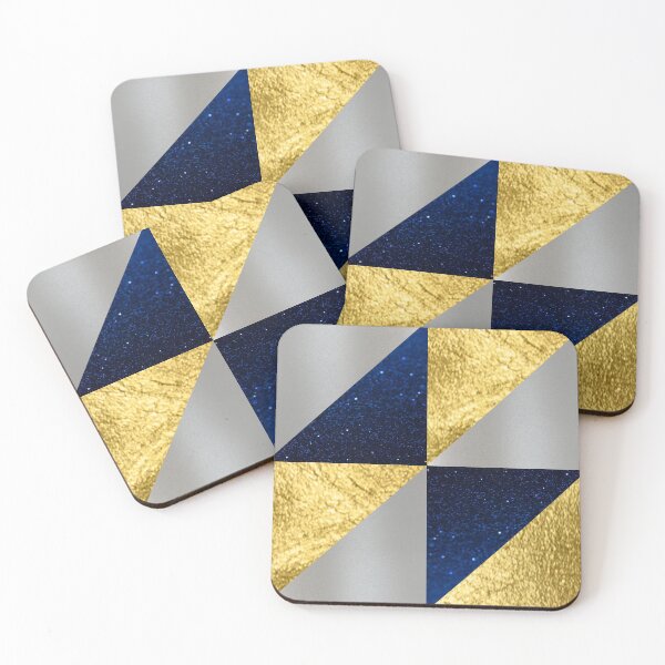 Item preview, Geo tri -  Metallic Gold & Silver designed and sold by BronikowskiART.