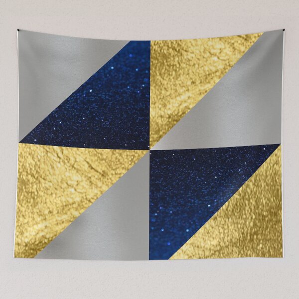 Item preview, Geo tri -  Metallic Gold & Silver designed and sold by BronikowskiART.