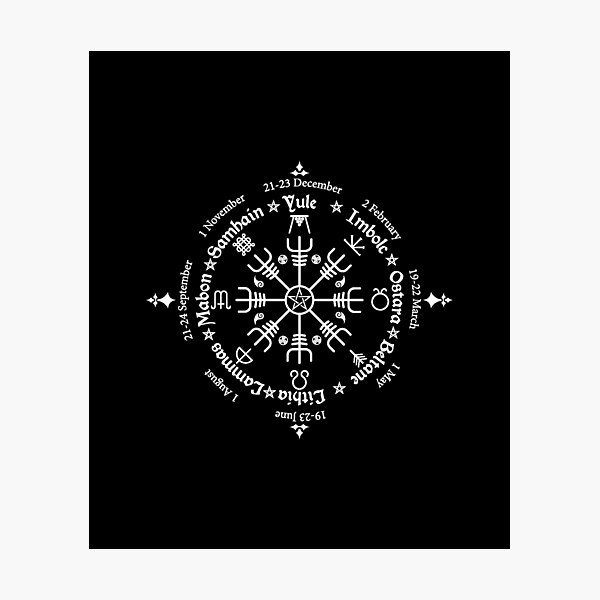 Item preview, Celtic Calendar | Witchcraft | Helm Of Awe | Viking | Norse | Witchy Design  designed and sold by Ravenvine.