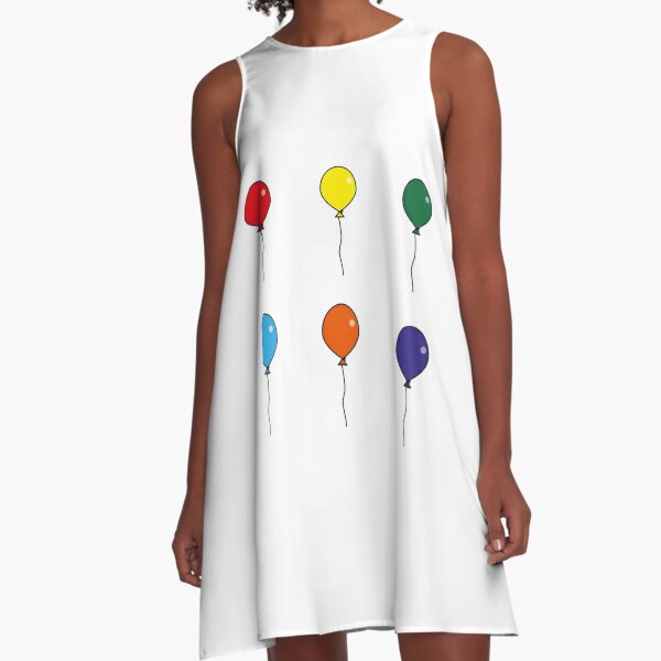 colorful balloons pack A-Line Dress