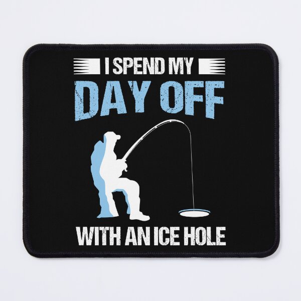 Item preview, Day Off Ice Fishing Winter Ice Hole Holiday Gift designed and sold by haselshirt.