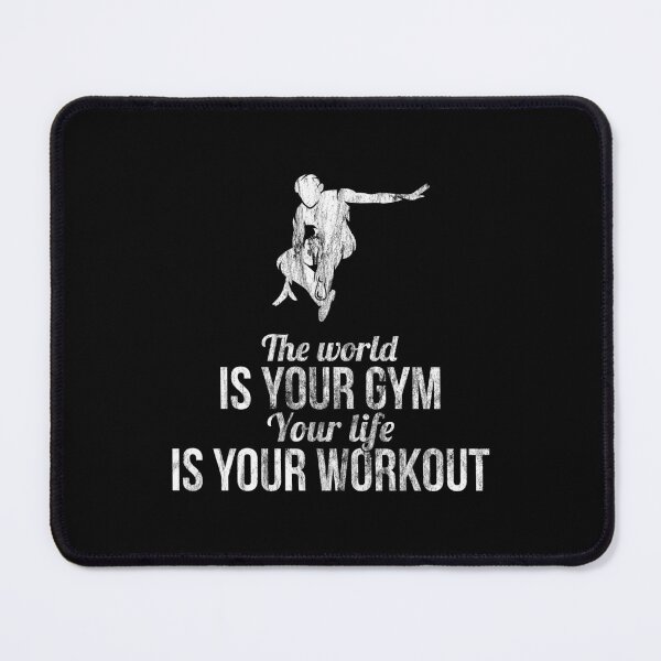 Item preview, World Is Gym Life Your Workout Parkour Gift Idea designed and sold by haselshirt.
