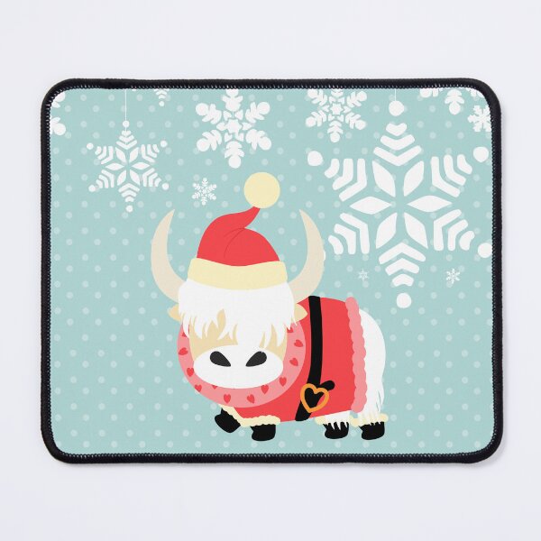 Item preview, Scottish Highland Cattle Christmas Santa Claus designed and sold by Lulupainting.