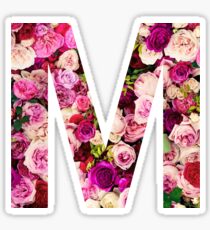 M Initial Sticker